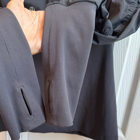 Lululemon Dance Studio Jacket Size 6 Reversible Blue/Grey Full Zip Hooded Track - Picture 4 of 7